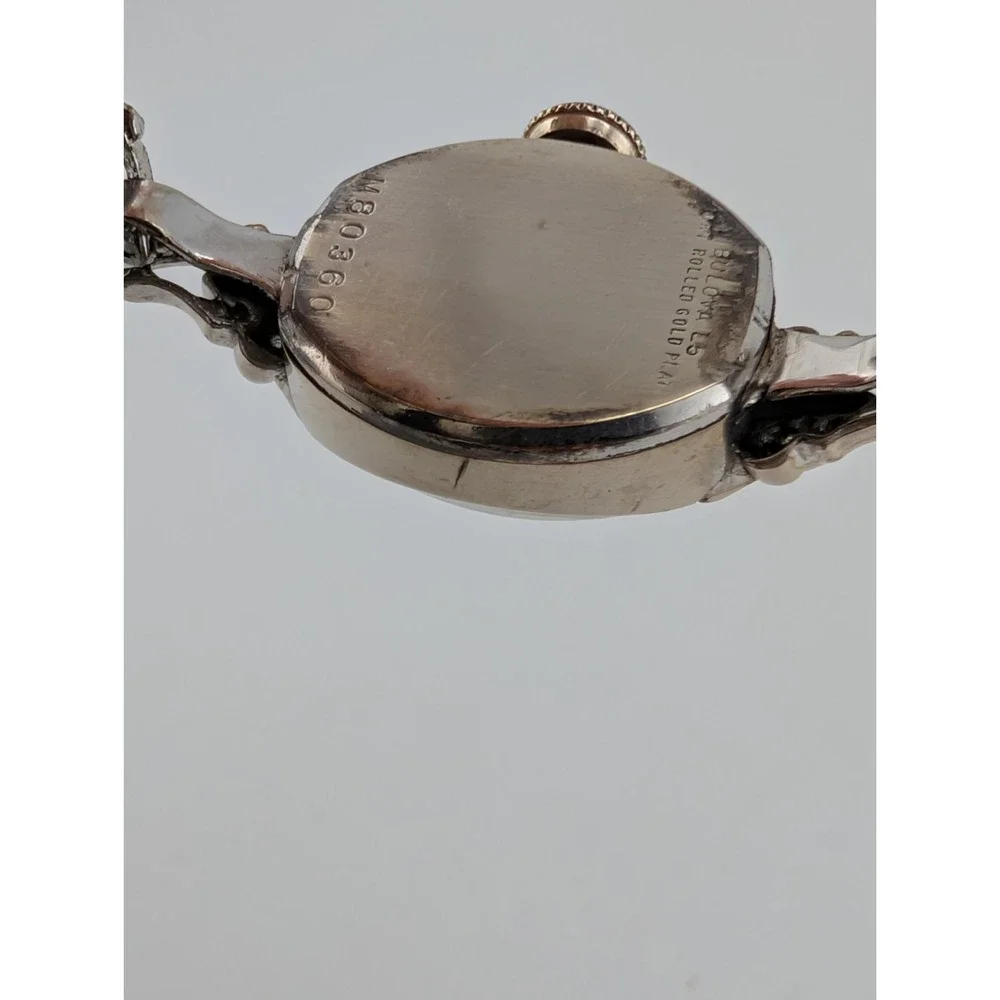 Vintage Bulova Ladies Mechanical Watch 10K RGP 23 Jewels w/ Diamonds- For Parts